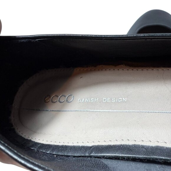 ECCO Leather Ballet Flats | Black | Size 10 US (41 EU) | EUC - Picture 6 of 7